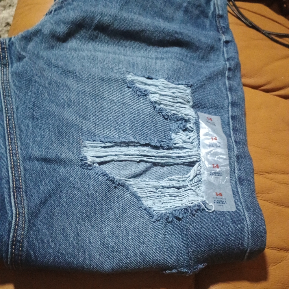 Old Navy Classic Blue Ripped Jeans